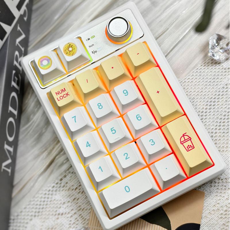 Keycool K19 Keypad 3Mode 2.4G Bluetooth Wireless Keypad PBT 19Keys Customization Number Pads For Pc Computer Accessories Gifts
