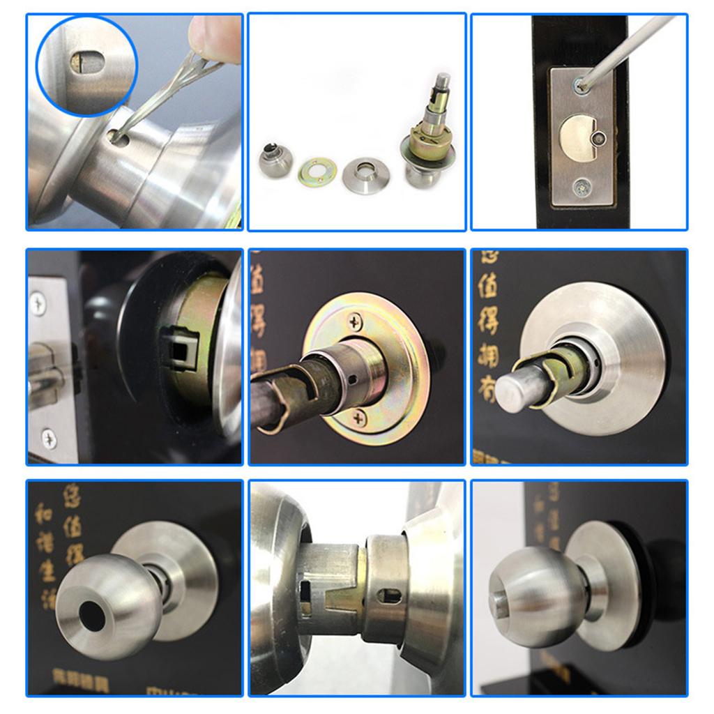 Круглая вращающаяся ручка из нержавеющей стали, круглая ручка для двери, неблокируемая, для прихожей, шкафа, простая в использовании