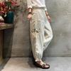 Женские повседневные брюки, удобные эластичные дышащие брюки из хлопка и льна в стиле Харадзюку, свободные брюки в корейском стиле