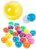 Набор из 100 прозрачных цветных капсул Gachapon для автоматов с игрушками Gachapon, 32 мм, (Полу-яркий)