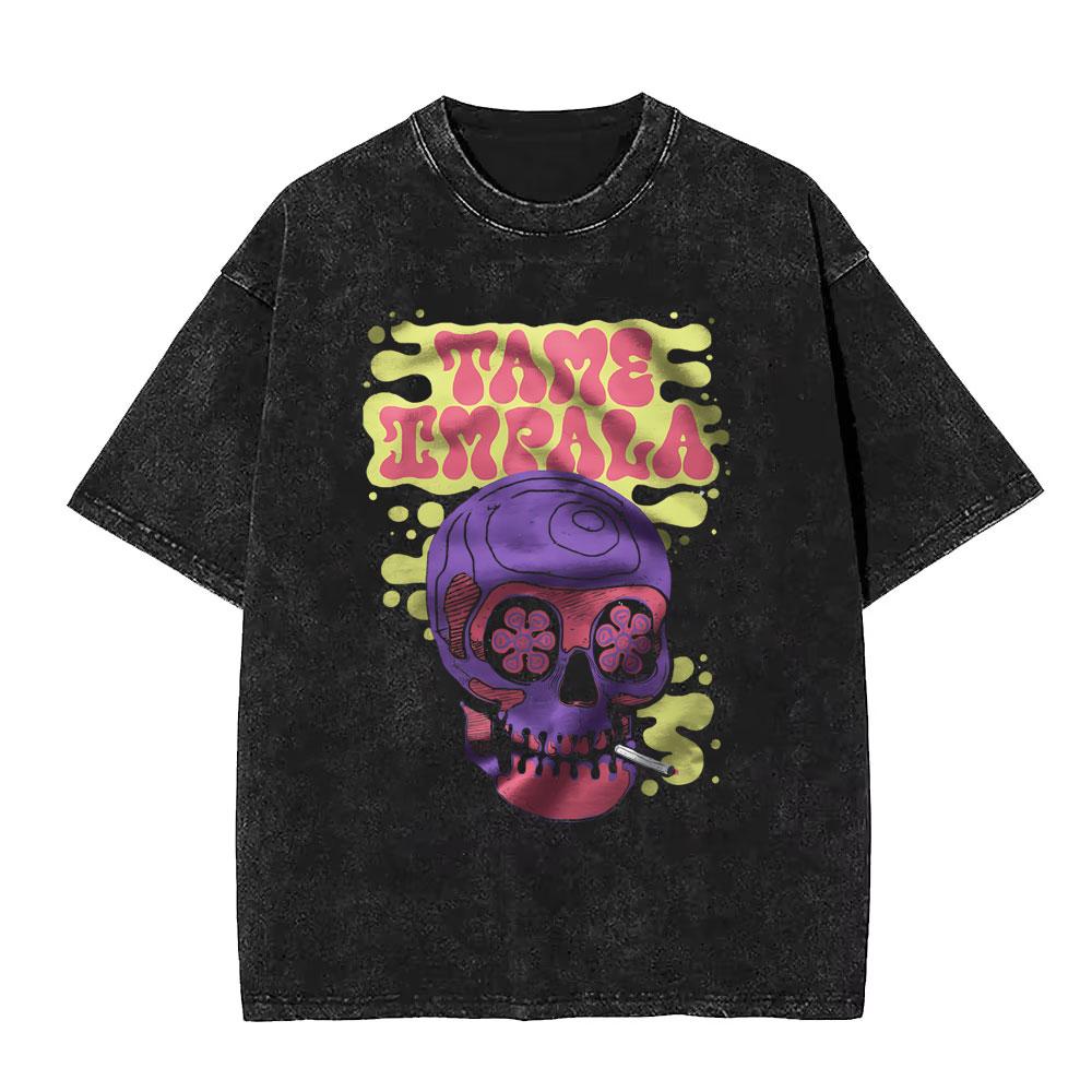 Washed Pop Rock Band Tame Impala Album Logo T Shirts TInner Speaker Tshirt Lonerism T Shirt Currents Tshirts The Slow Rush Tee