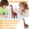 Коричневая трава кусающие яйцекладущие змеи, Электрическая ходячая игрушка-динозавр, Образовательная фигурка динозавра