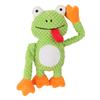 Chew-Resistant Plush Frog Dog Toy - Bite-Proof, Stress-Relieving, Pull-Interactive Pet Toy with Squeaker, Perfect for Chewing,