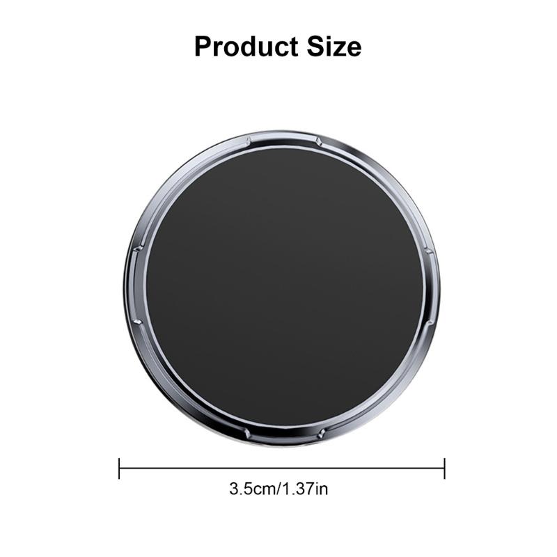 Round Magnetic Phone Holder Stand for Car, Secure Grip, Strong Adhesion Silicone Dashboard Stand Safe Driving Reusable