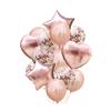 Rose Gold Balloon Set Confetti Metallic Balloons Birthday Party Wedding Decoration Anniversary Globals Baby Shower Balloon