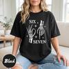 Six Seven Skeleton Shirt, 67 Shirt, Funny Skeleton T Shirt, Gothic Halloween Shirt, Spooky Graphic Tee, Trendy Unisex Shirt