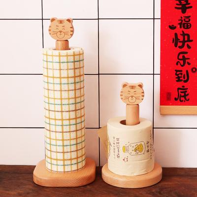 Новый держатель для кухонного полотенца Креативный новогодний тигр Вертикальный держатель для рулонной бумаги Вешалка для бумажных полотенец Портативная нескользящая стойка для хранения