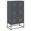VidaXL Buffet haut anthracite 68x39x123 cm acier, armoire, armoire de rangement, buffet haut, armoire latérale, armoire 853352