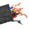 10Pcs Aluminum Alloy Heavy-Duty Camping Tent Pegs with Wind Rope Outdoor Ground Anchors Nails for Tent Stakes