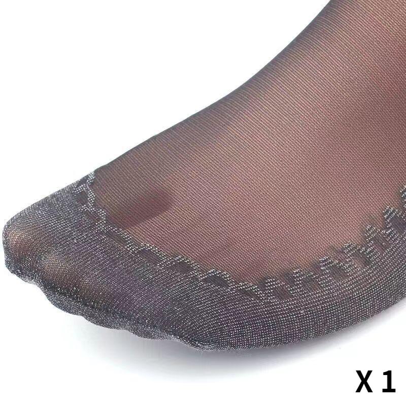 1/5/10 Pairs Women's Ultra-thin Cotton Silk Short Socks Seamless Breathable Socks