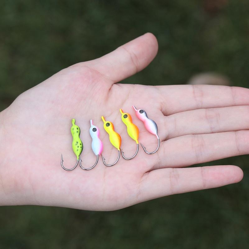 Приманки для зимней рыбалки, 5 шт., приманки для пресноводной морской рыбалки, приманки для зимней рыбалки на открытом воздухе, снасти для зимней рыбалки на открытом воздухе