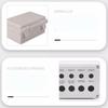 IP67 Electrical Junction Box Enclosure With Hasp Waterproof Outdoor Sealed Switch Power Case Plastic White Distribution Boxes