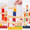 Wooden Educational Ball Track Slide & Stacking Blocks for Kids