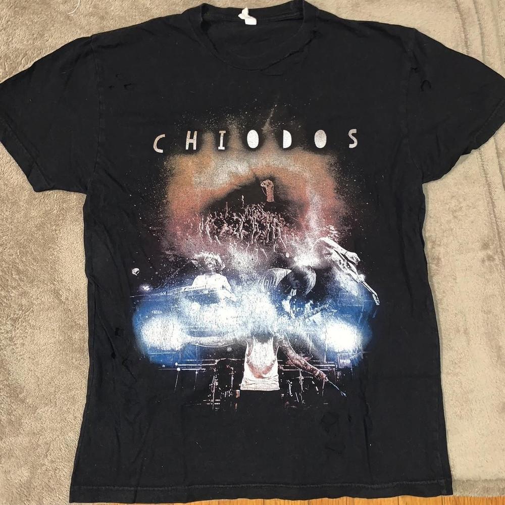 Футболка с принтом группы Chiodos, короткий рукав, мужская, женская, размеры S-5XL, AR1444, унисекс