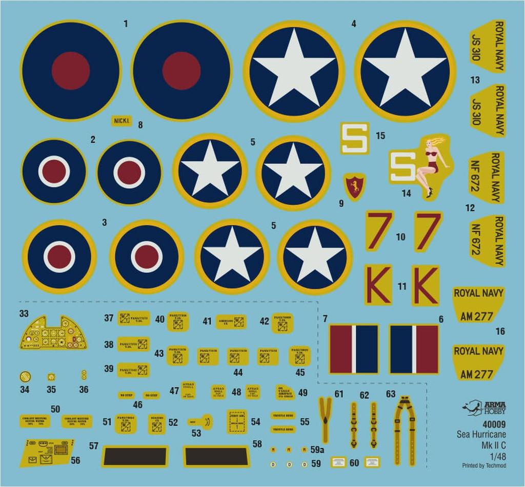 Arma Hobby British Sea Hurricane Limited Edition Plastic Model Kit ADL40009 1/48 Mk.2c