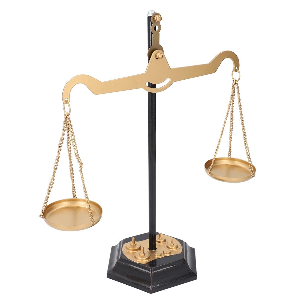 Баланс Весы Декор Снятие Стресс Ретро Настольные Железные Весы Правосудия Украшение для Домашнего Декора
