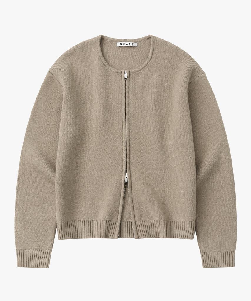 SUARE WOMEN Chromatic Washable Zip-Up Cardigan - 4 Colors