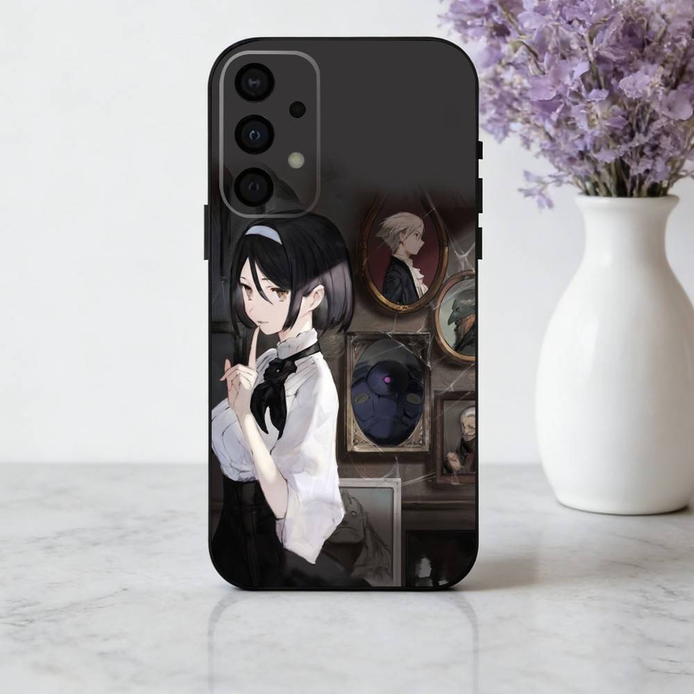 Лайт-новелла I-Ishura-Чехол для телефона Samsung Galaxy A73, A72, A71, A70, A53, A52, A51, Другие Мягкий Черный Корпус