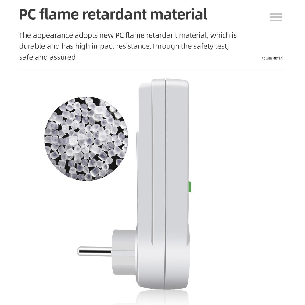 AC220V Digital Power Meter Electricity Wattmeter Kwh Energy Meter Socket Voltage Current Test EU US UK FR Plug Power Analyzer