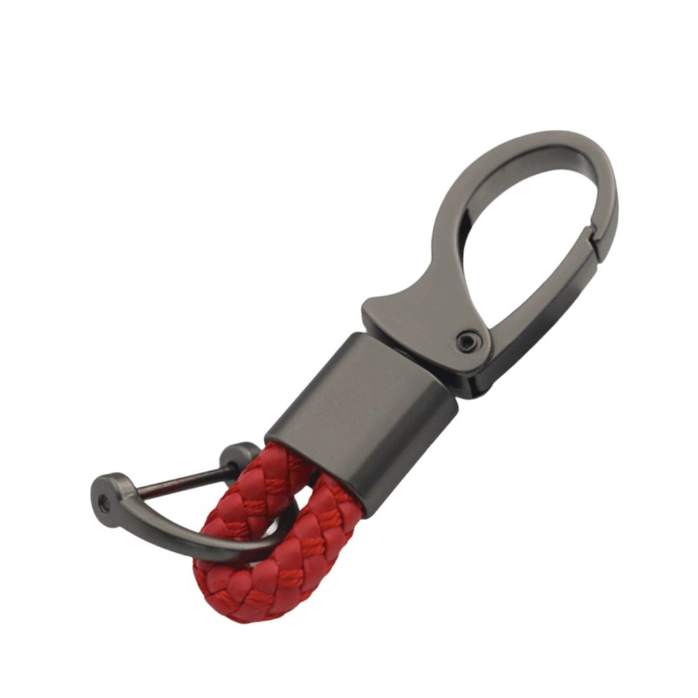 Detachable Design Metal Keychain High Quaility Car Key Rings Holder Braided Rope Keyring Auto Gift