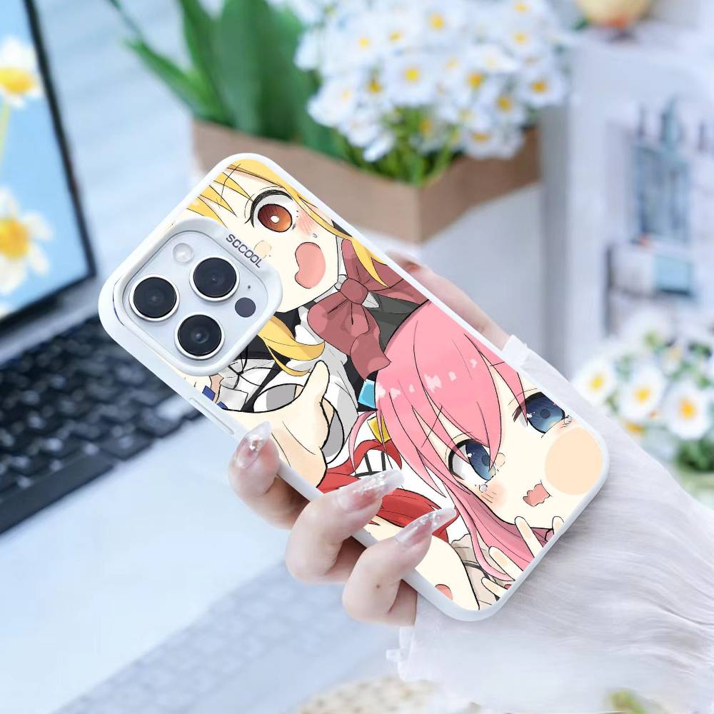 Anime Cute B-BOCCHI T-THE R-ROCK Phone Case For IPhone 16 17 15 14 12 13 Pro Max white Color Shockproof Cover