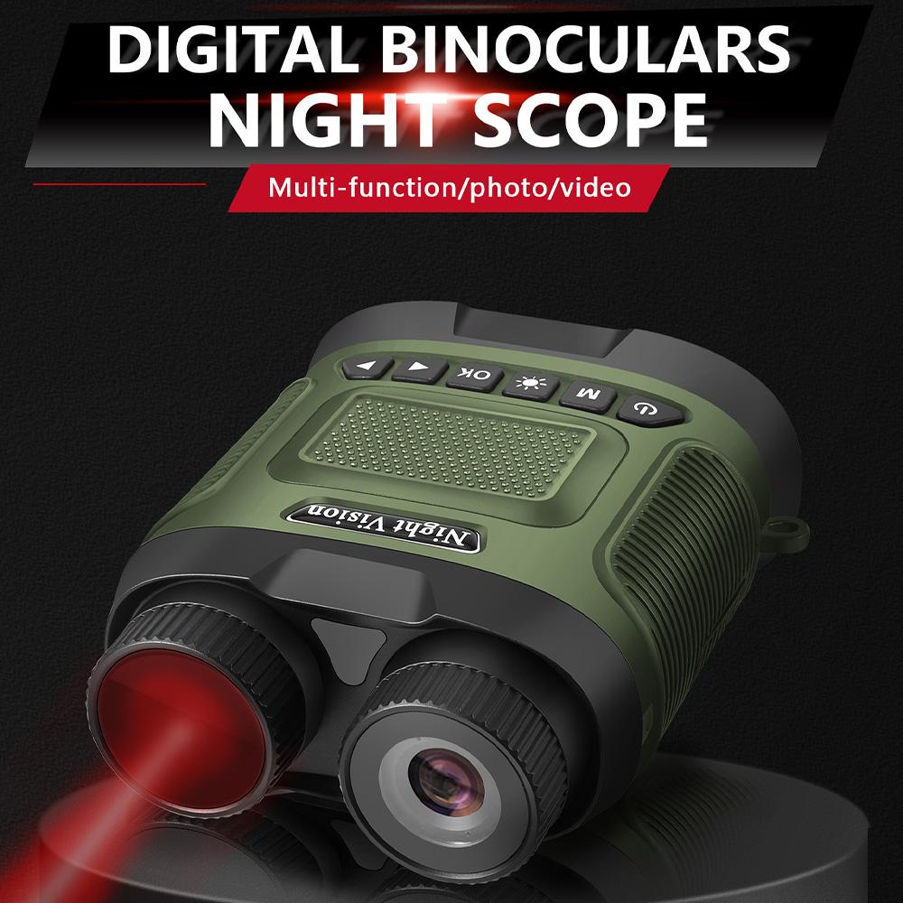 Инфракрасный бинокль ночного видения 2.5K UHD 40MP Ночное видение 8-кратный зум Цифровой бинокль Камера Прибор ночного видения