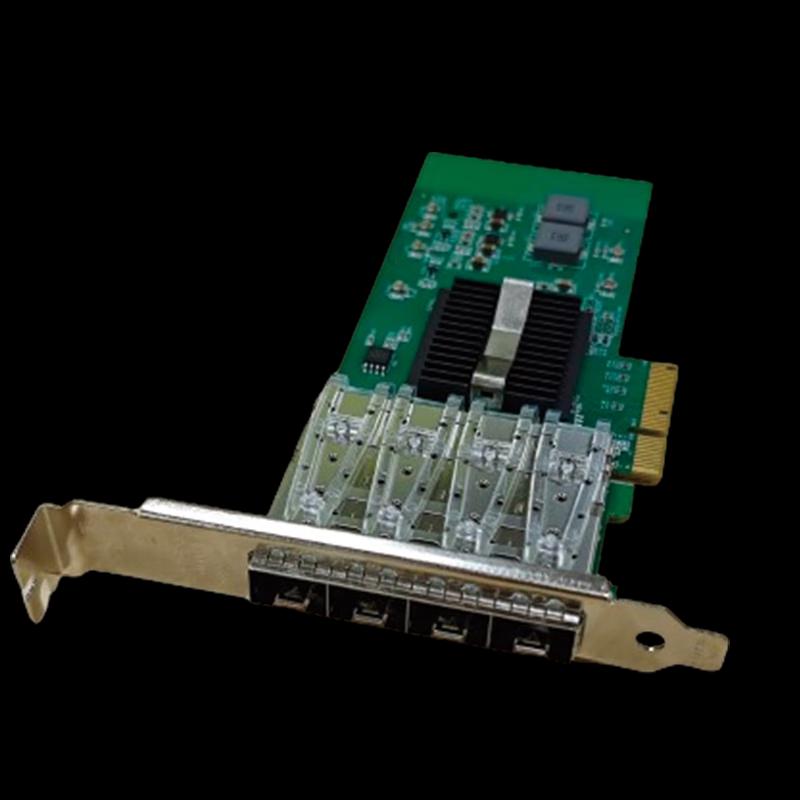 FEMRICE FM-N400L-F4 Gigabit 4-Port Fiber Optic PCIe X4 Server Network Card
