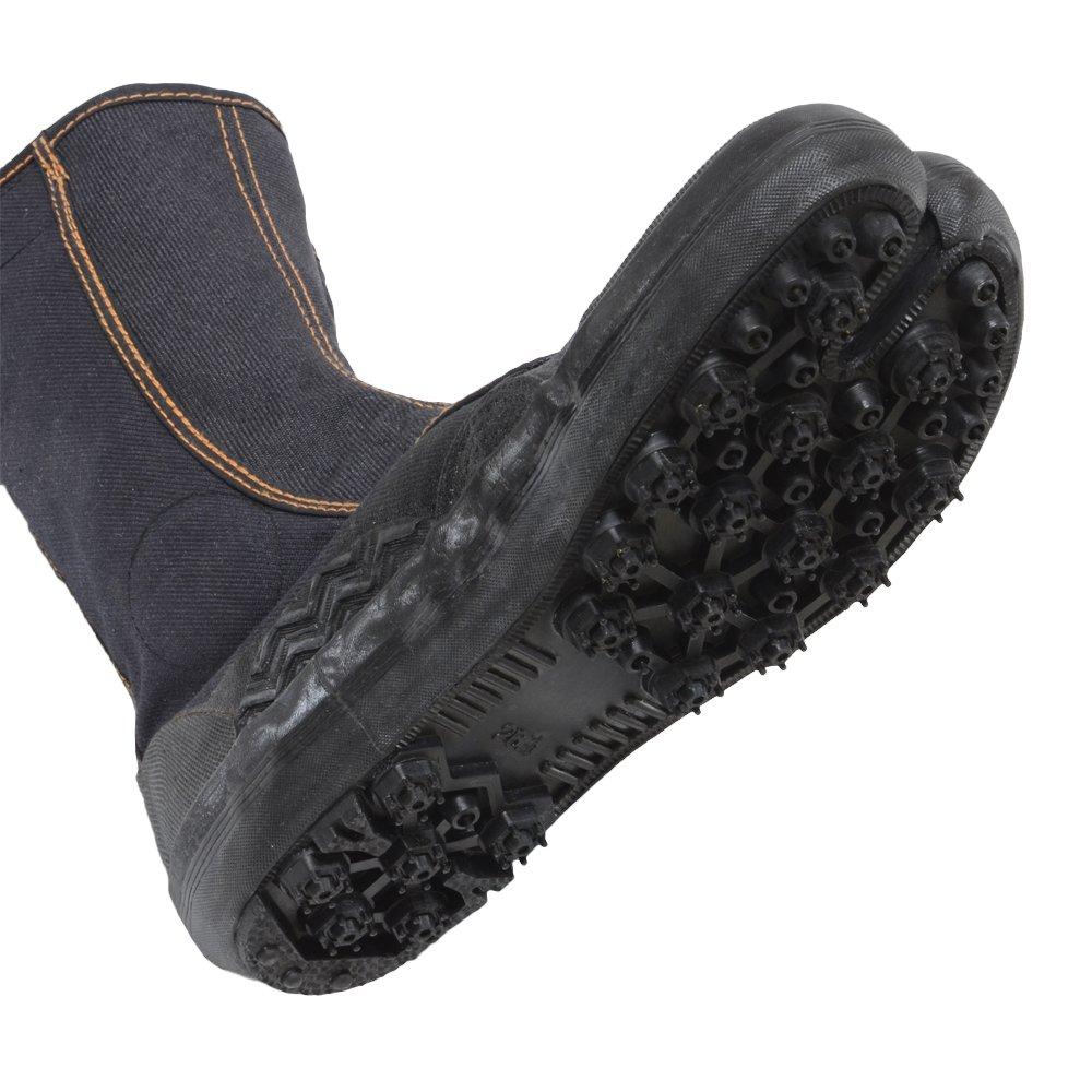 Резиновые ботинки с шипами для лесозаготовительных работ Sokaido, Молодые листья, Черный, I-98, Размер 29.0см