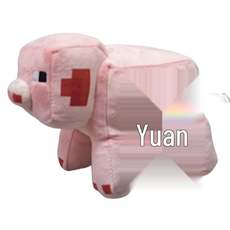 Minecraft Plush Toy Set: Iron Golem, Creeper, Zombie, Fox, Panda