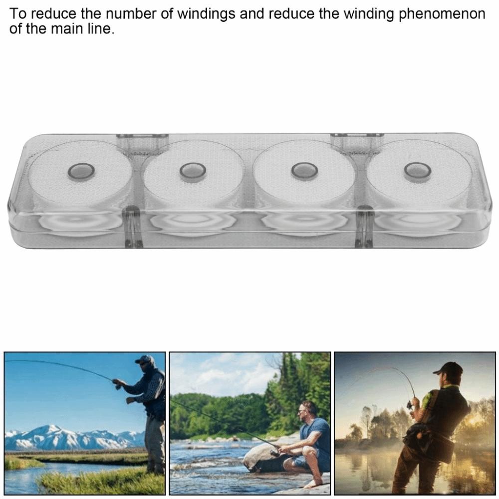 8PCS EVA Fishing Wire Winder ID 1.8cm Fishing Line Storage Holder Fishing Line Spool Snell Leader
