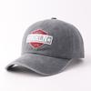 New European and American outdoor unisex curved eaves baseball hat old sticker personalized cap