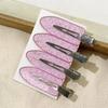 Прозрачные бесшовные зажимы для волос "Утиный клюв" с кремовым клеем - Цветные зажимы для челки в стиле интернет-знаменитости