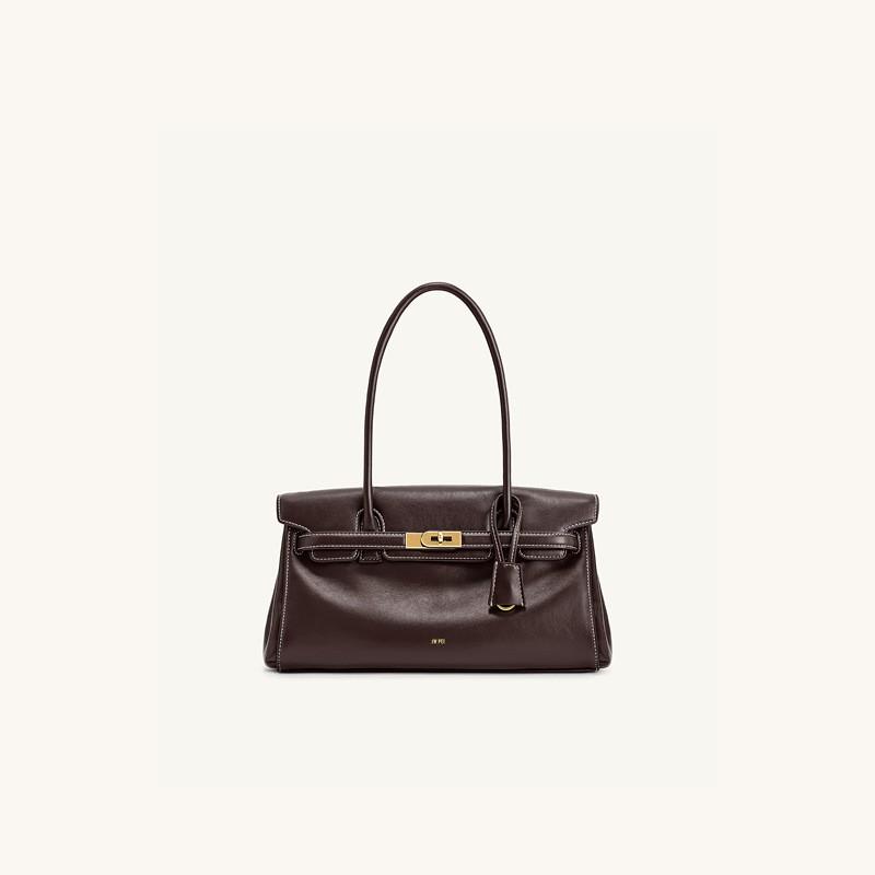 Genuine Leather Mini Top Handle Bag Women Crossbody Shoulder With Lock Square Shape Style 2025 Fall Collection