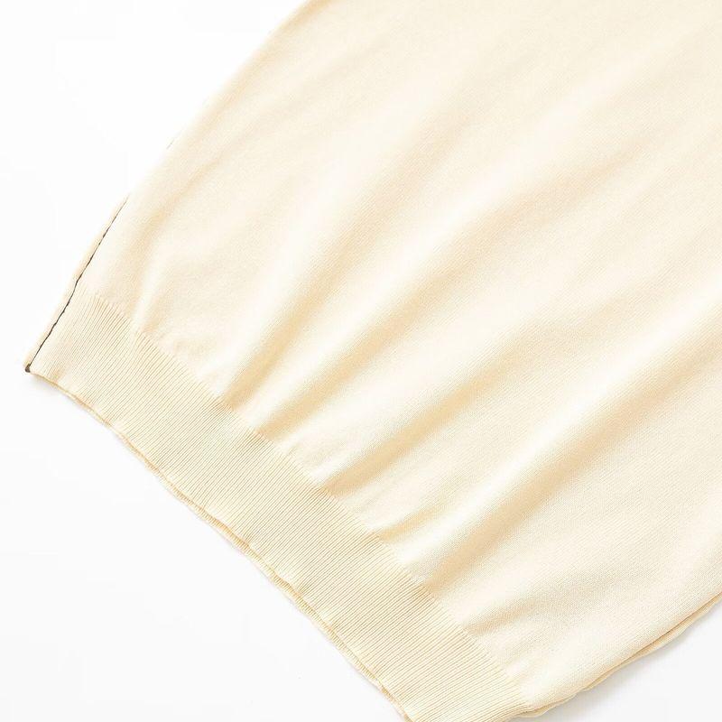 Kaslead New Women clothes Western Style Versitile Fashion Trim Short sleeve Knitted Top 3390008