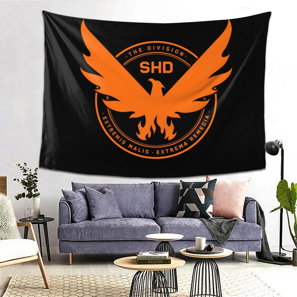 The Division 2 Shd Стратегический Отдел Родины Гобелен Декор Искусство Эстетичные Гобелены для Спальни Дома Настенная Ткань Настенное Полотно