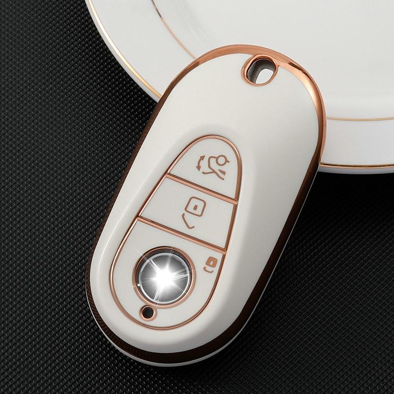 Applicable To Mercedes-Benz 22 New C-class Key Cover C200L Case C260LS Class S400L Bag S450L Car Maybach Buckle