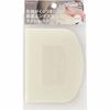 Kai Corporation KAI Scraper, Embossed White, and Rolling Pin Set with Ring, DL6288, Made in Japan, DL6311