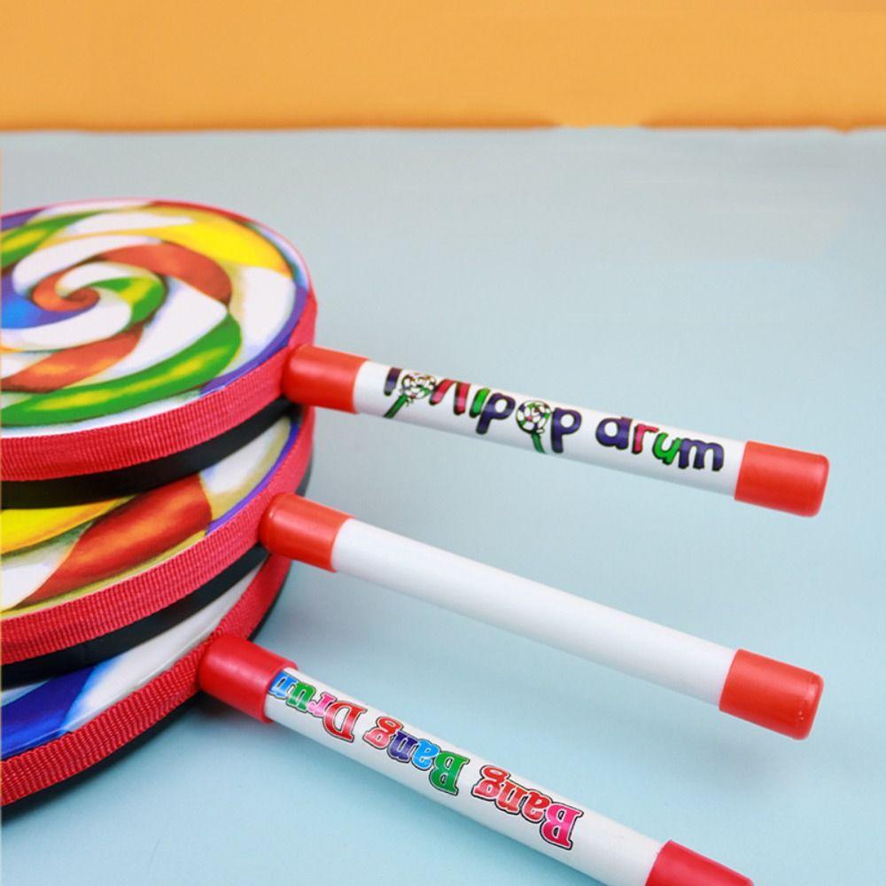 Ручной барабанчик Lollipop Развивающие игрушки Ручной барабан Игрушечный тамбурин Реквизит для танцев