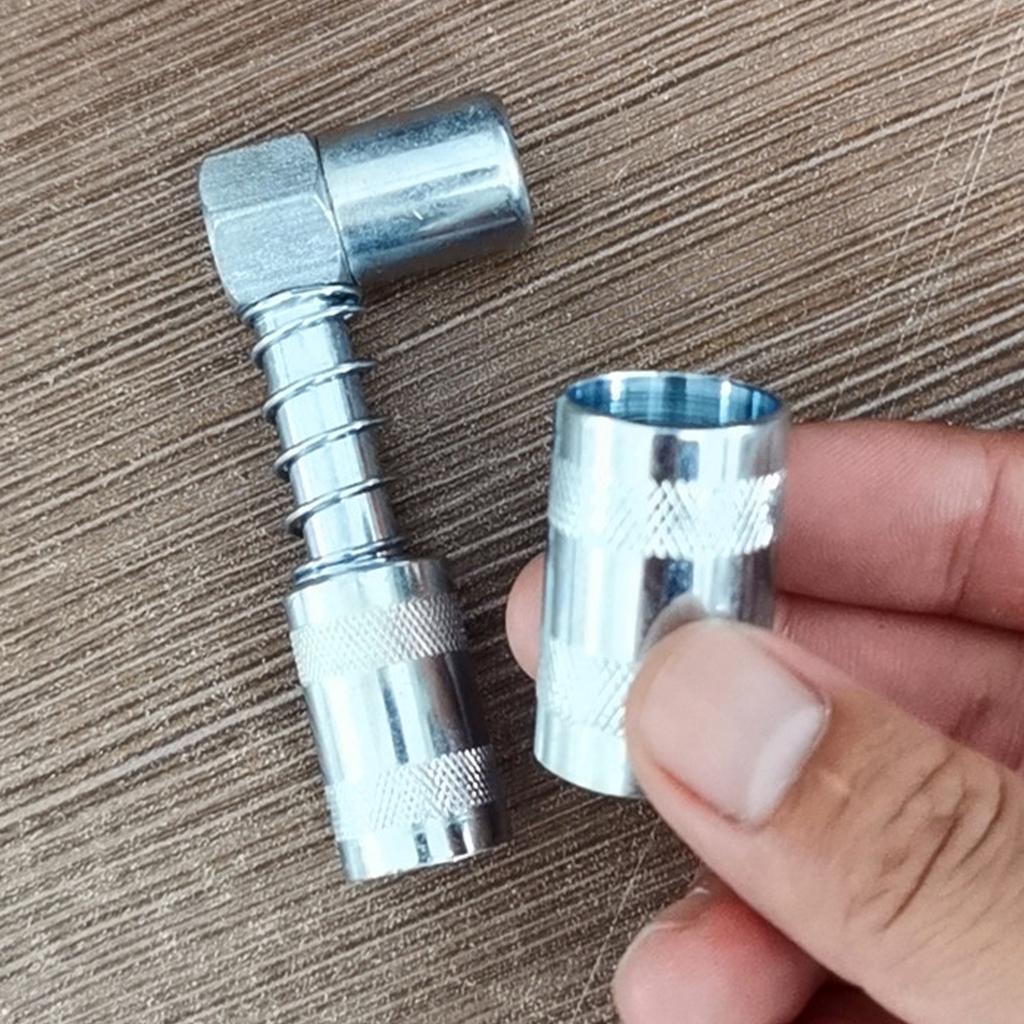 90 Degree Grease Coupler Adapter Fitting Tool Coupler Grease Fitting Tool For Car Truck Etc Sleeve Locks Coupler In