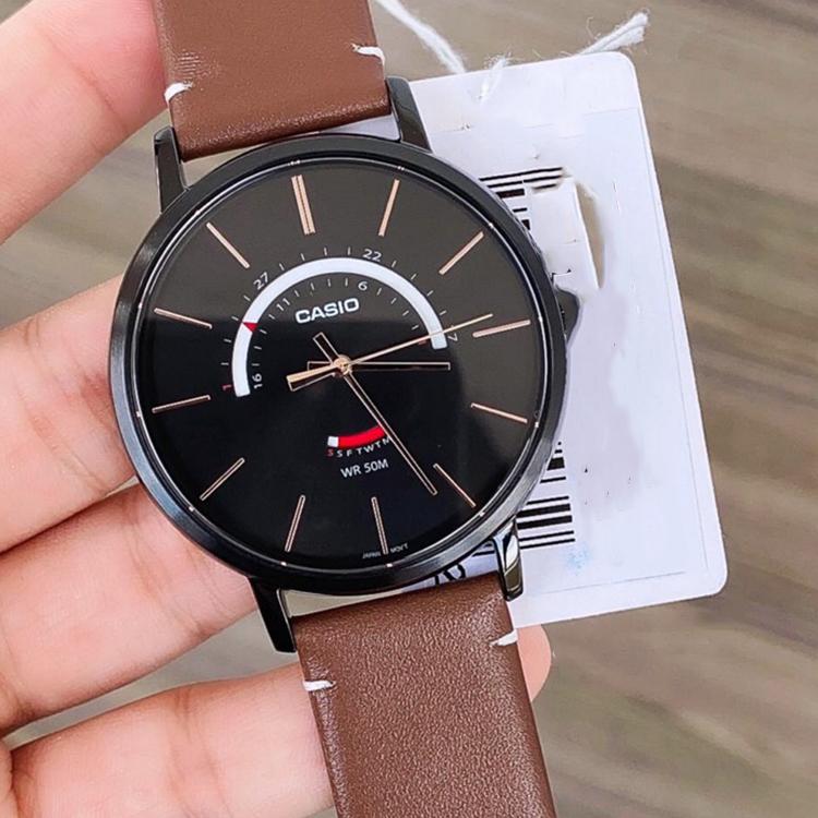 Casio Мужские часы Стандартной серии Черные MTP-B105RL-1AV MTP-B105RL-1AV