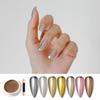 Solid Mirror Nail Powder Metallic Chrome Pigment Press On Nails Bronze Champagne Gold