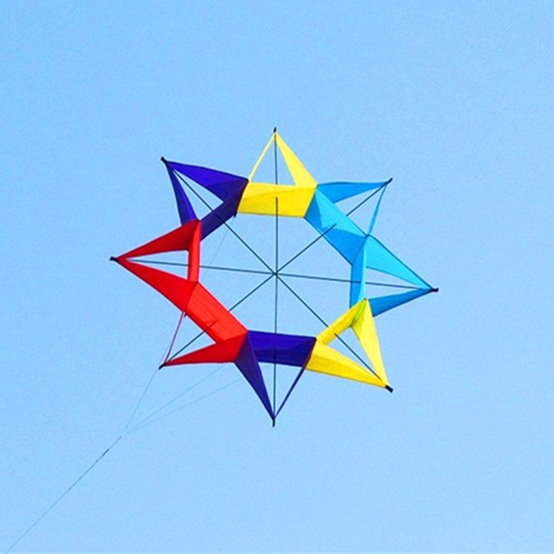3D Plum Blossom Kite: Octagonal Hexagonal Rainbow Bestseller