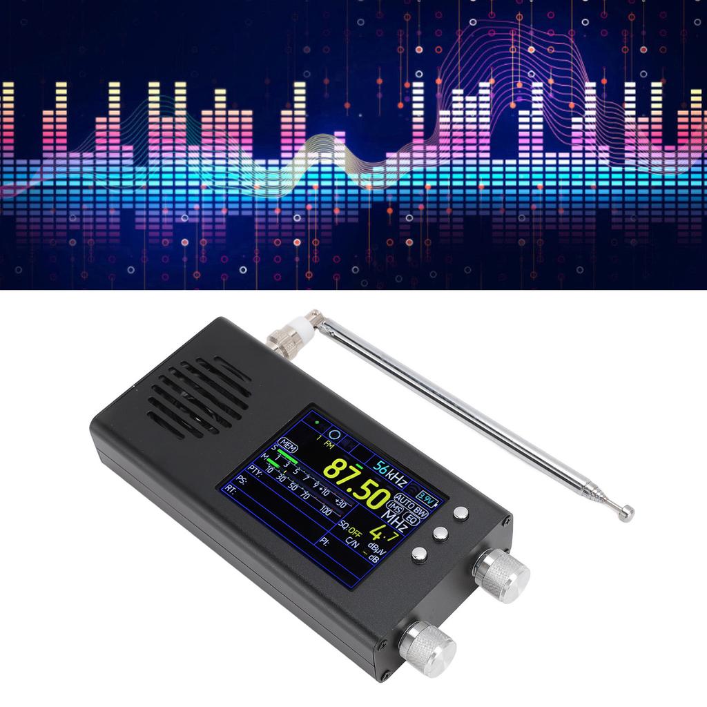 Портативный SSB коротковолновый радиоприемник 3,2-дюймовый ЖК-дисплей Двойные стереодинамики Аккумулятор 5000 мАч AM FM SW CB VHF UHF LW MW Всеволновый радиоприем