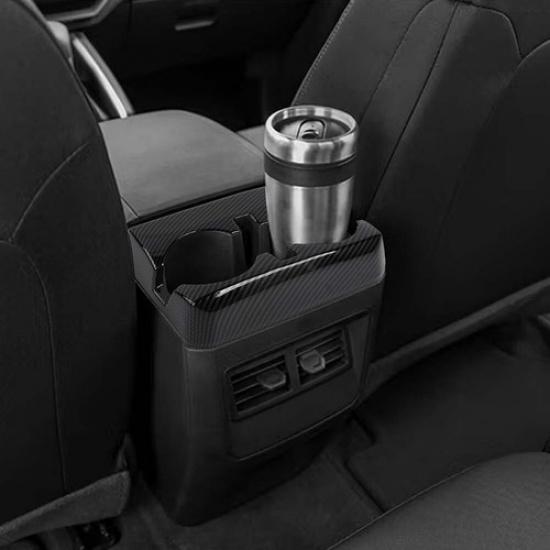 Rear Seat Cup Holder Frame Decor Cover Protector Trim For Chevy Colorado -25