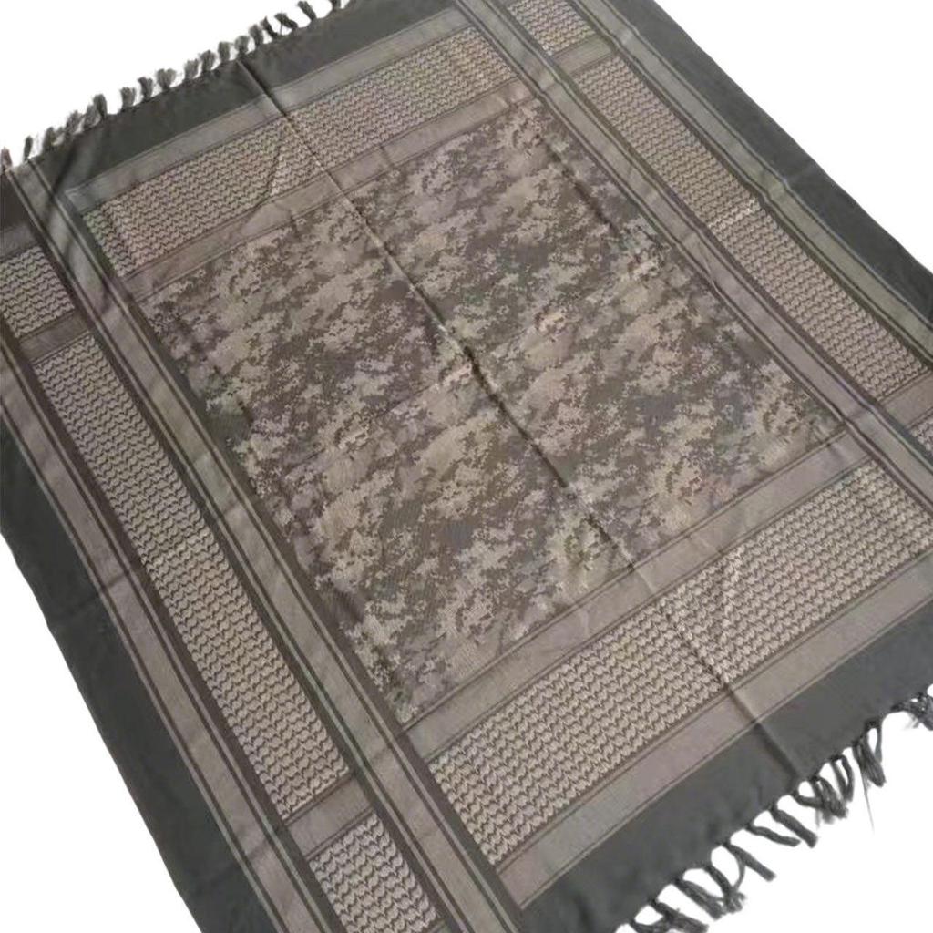 All-Cotton Camouflage Jacquard Arab Headscarf and Shawl