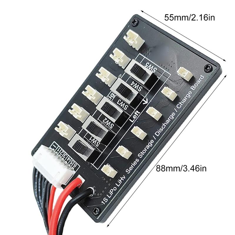 1S Series Charging Board, Storage Charge and Discharge 1S Batteries with Standard Charger,for Drones Toy