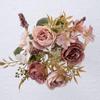 33cm Artificial Peony Flower 6 Heads Artificial Peony Flower Bouquet Wedding Decoration Home Garden Flower Bouquet Decoration