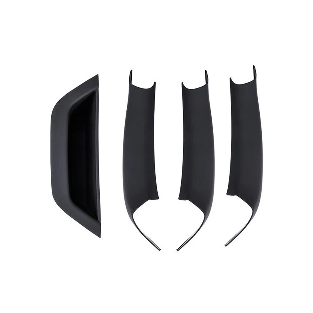 Carbon Fiber Car Interior Door Handle Panel Pull Cover LHD Black For BMW X3 X4 F25 F26 2010 2011 2012 2013 2014 2015 2016 2017