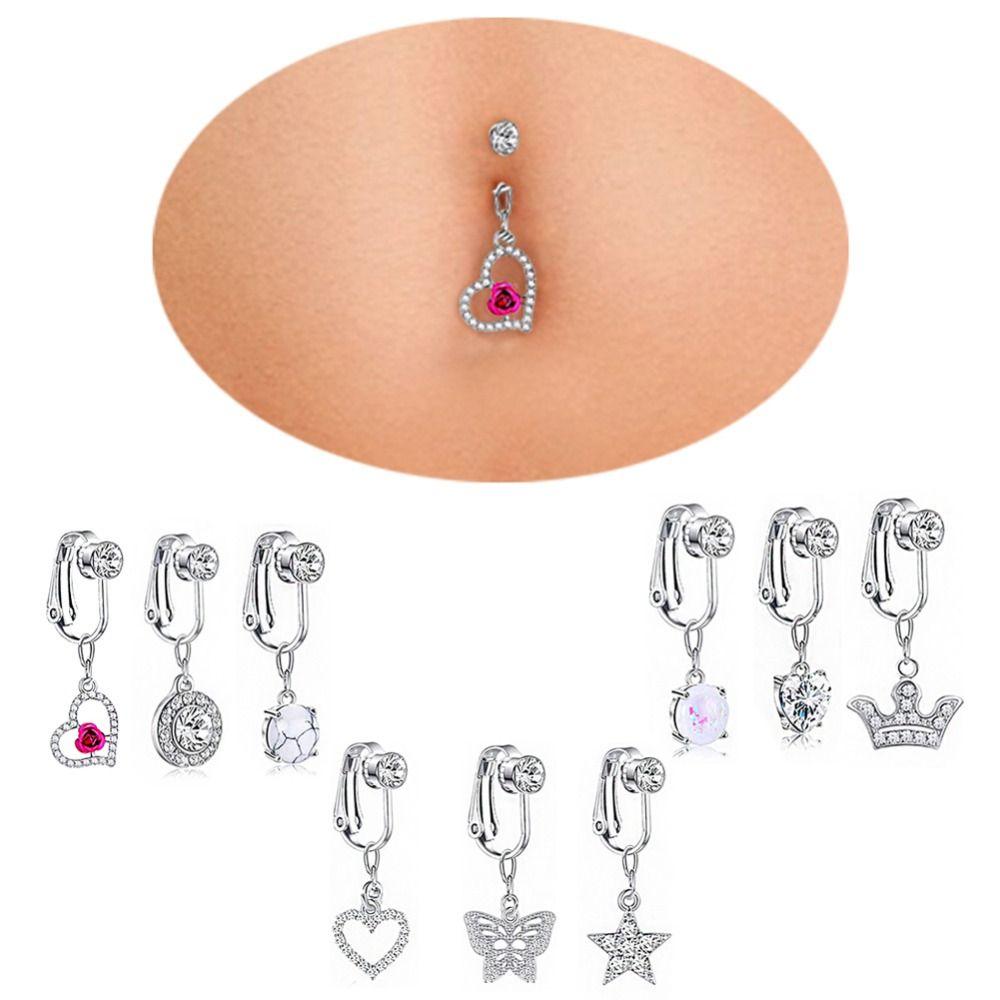 Umbilical Button Butterfly Body Jewelry Belly Button Ring Navel Ring Belly Piercing Jewelry