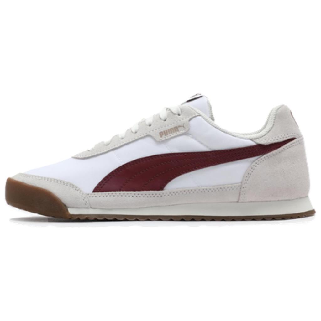 Puma Turino 2 T-Head Shoes Trendy Versatile Low-Top Casual Shoes Unisex Sneaker White Red 402153-03